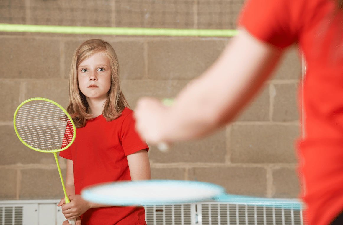 Badminton forehand and backhand