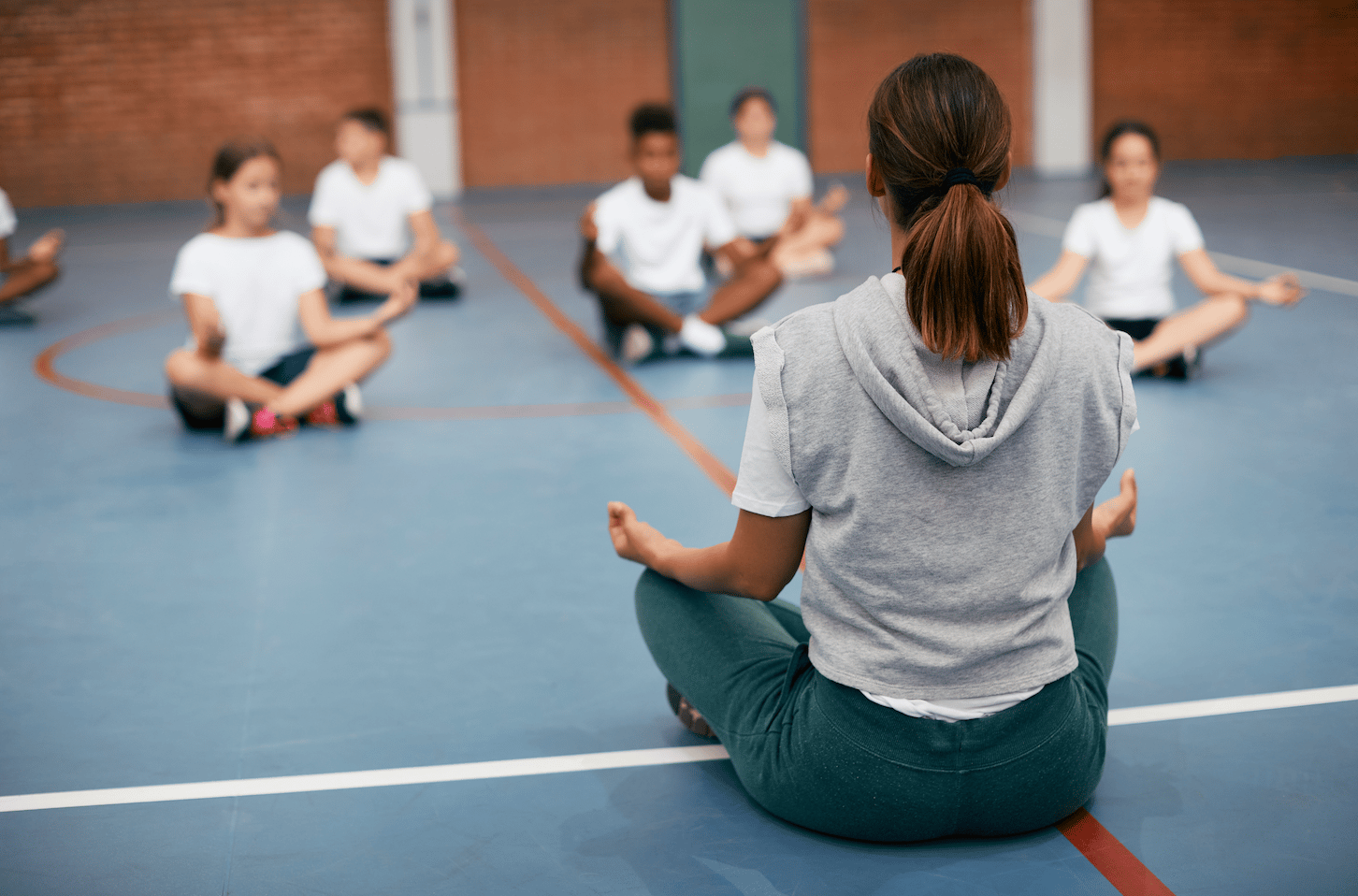 Children and teacher wellbeing lesson