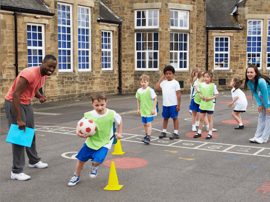 Children in fun multi-skill competition