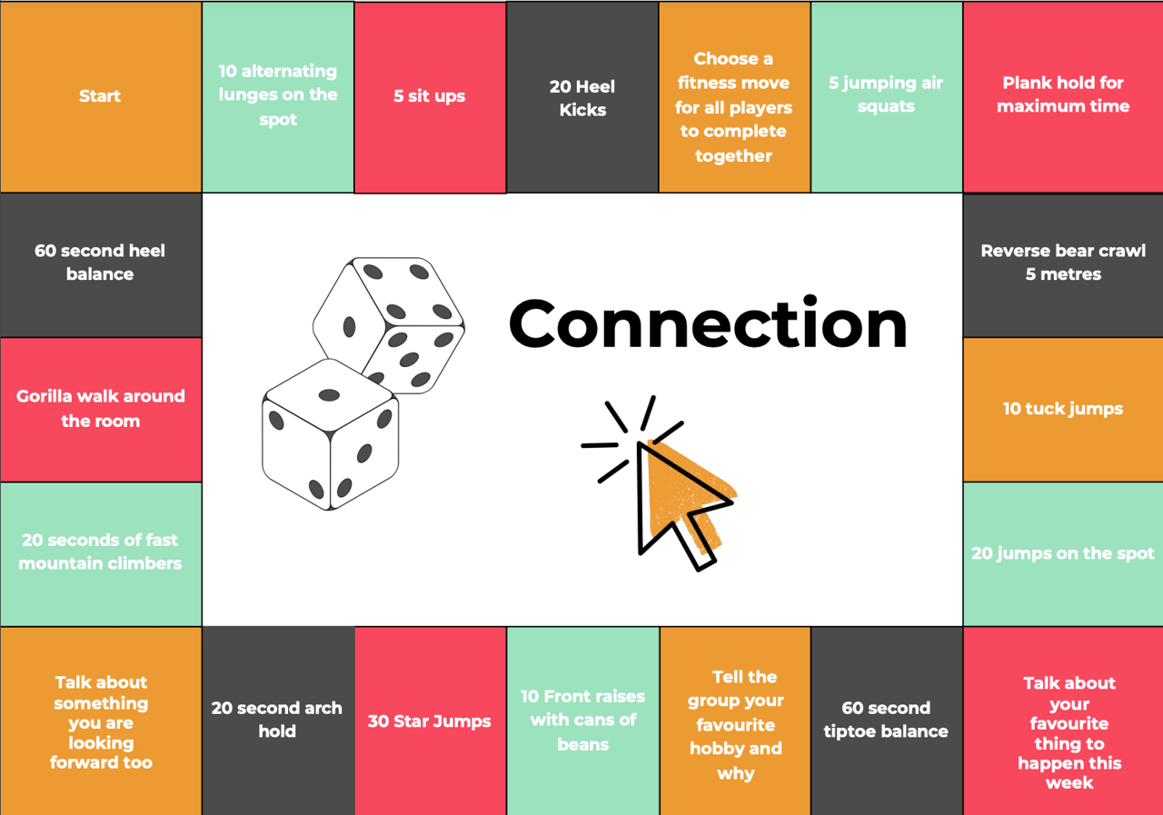 Connection Board Game - Printable PE Game PDF | The PE Hub