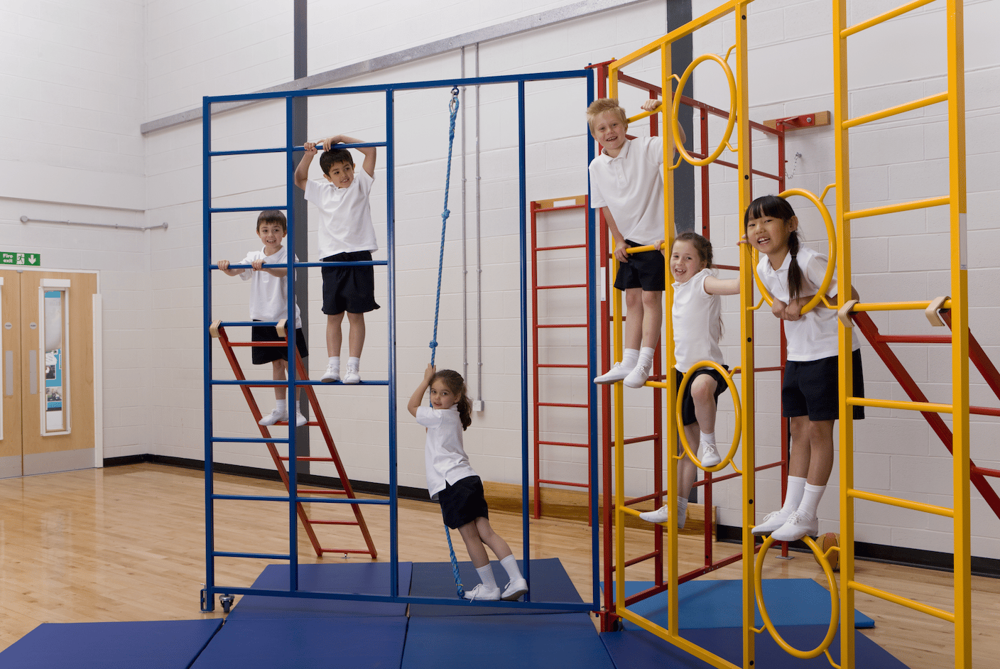 Gymnastics PE lesson apparatus