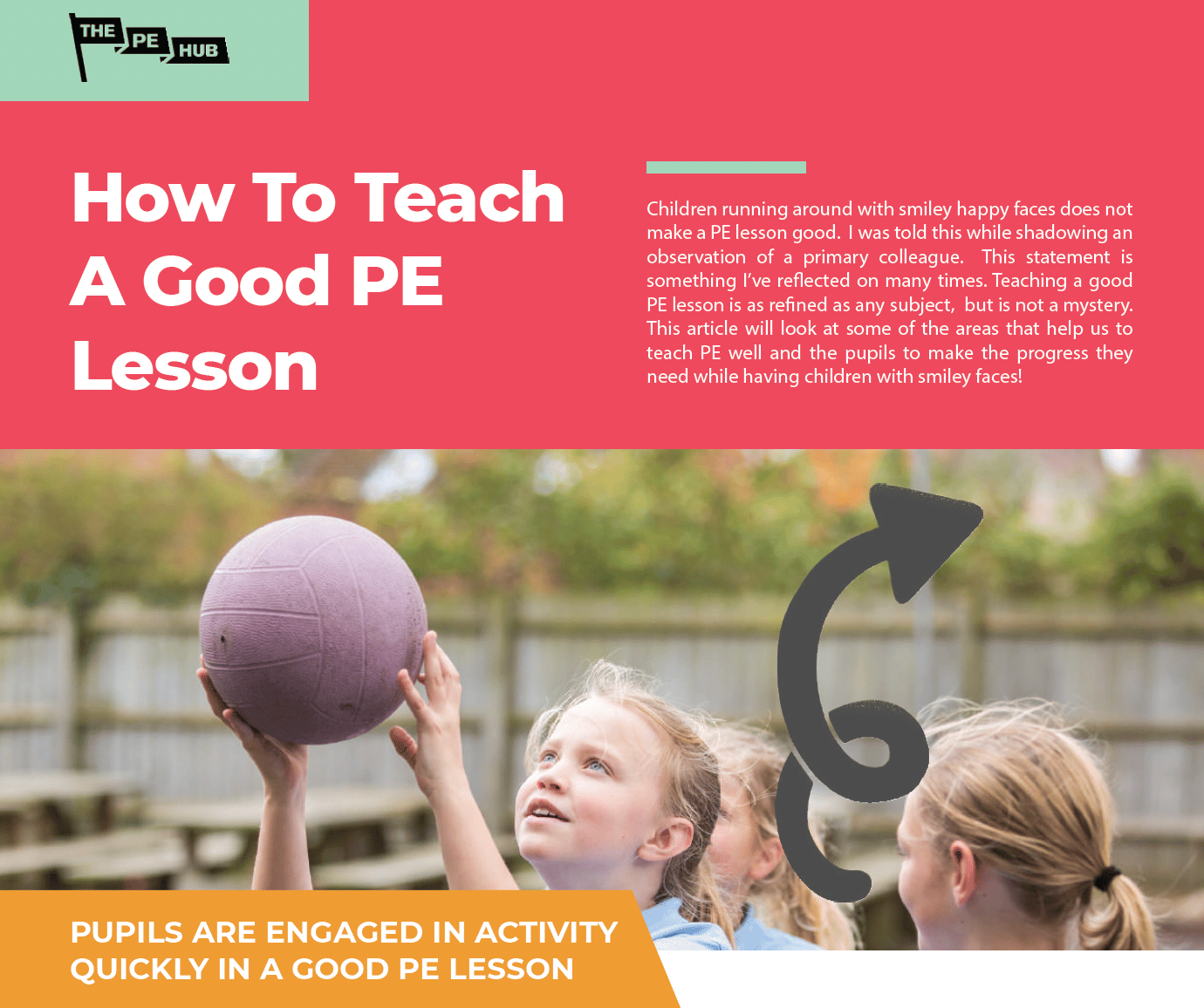 A document with guidance on how to teach good PE lesson