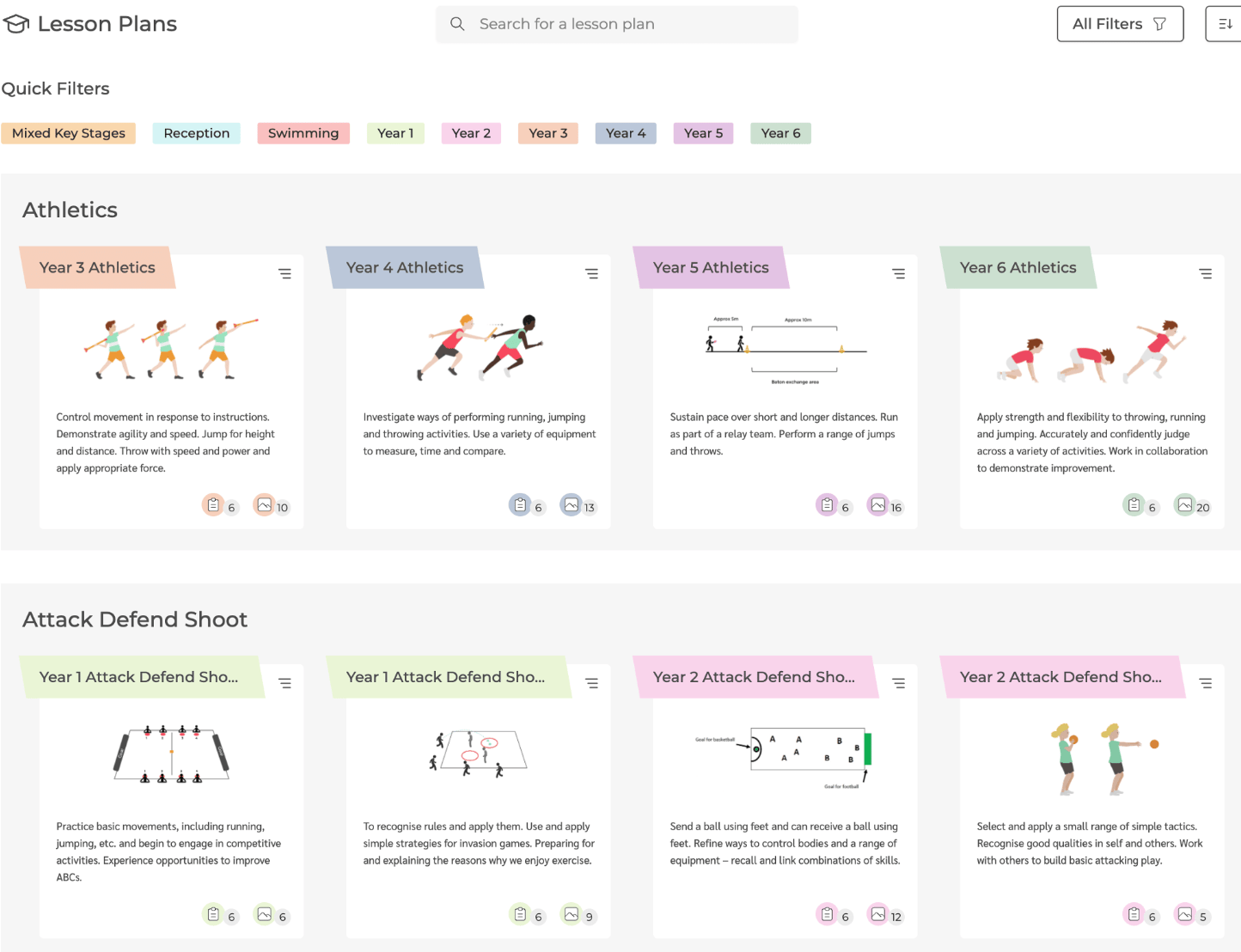 The PE Hub Lesson plans 