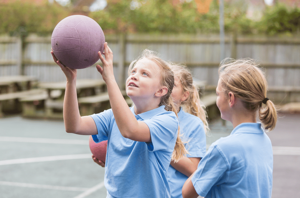 Netball PE lesson