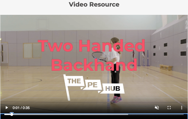 Two Handed Backhand video