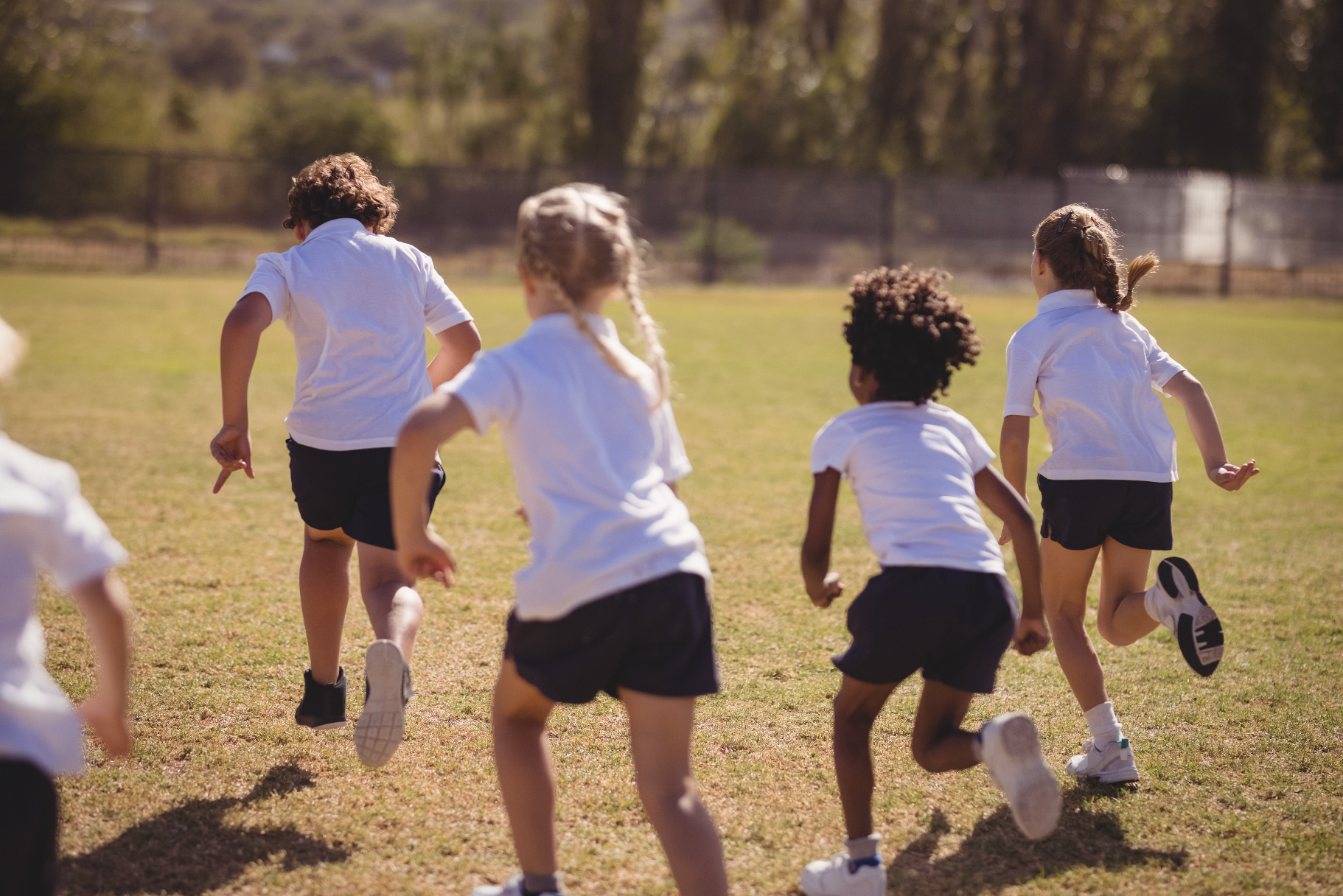 children running