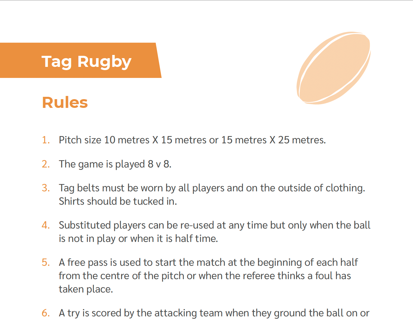 An image of Tag Rugby Rules