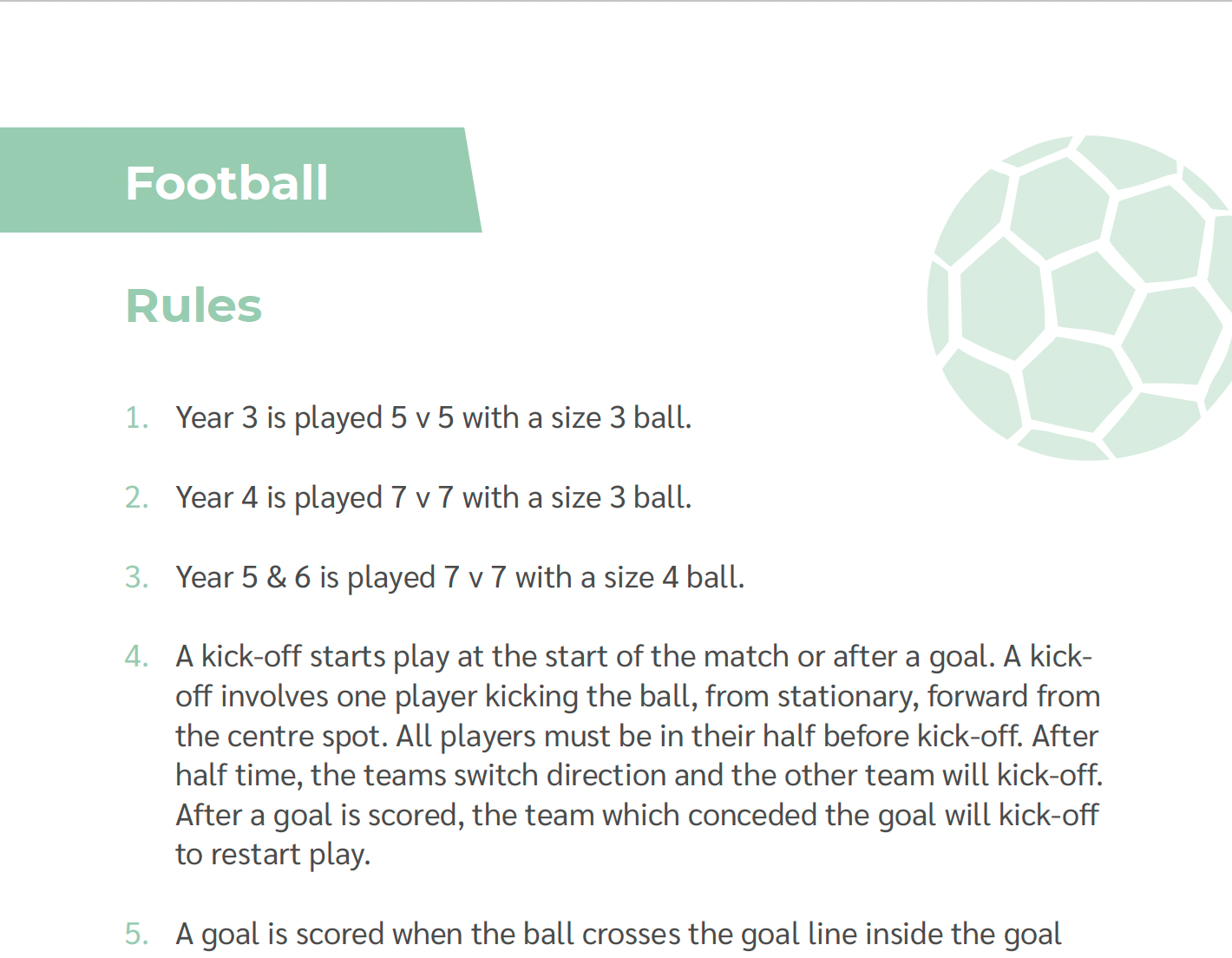 An image of Football Rules