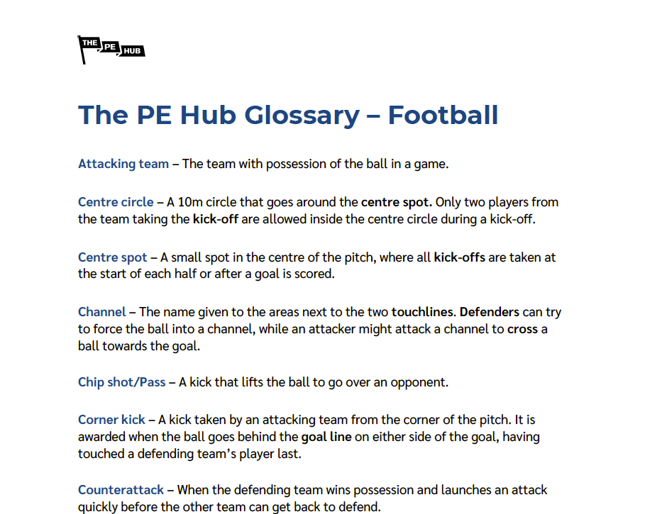 An image of Football Glossary