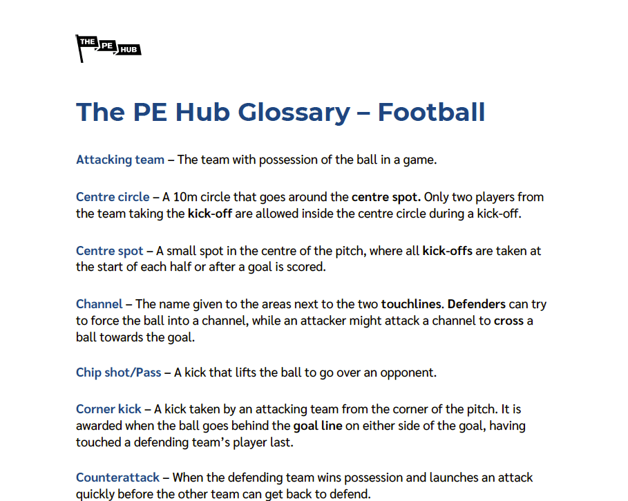 An image of Football Glossary