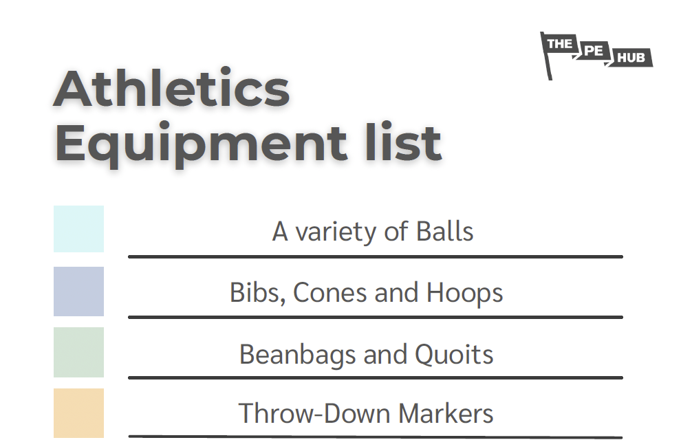 An image of Athletics Equipment List