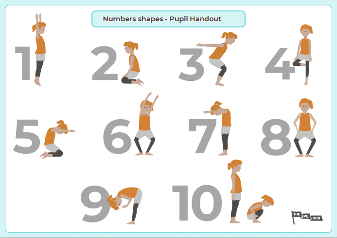 An image of Number Shapes Pupil Handout
