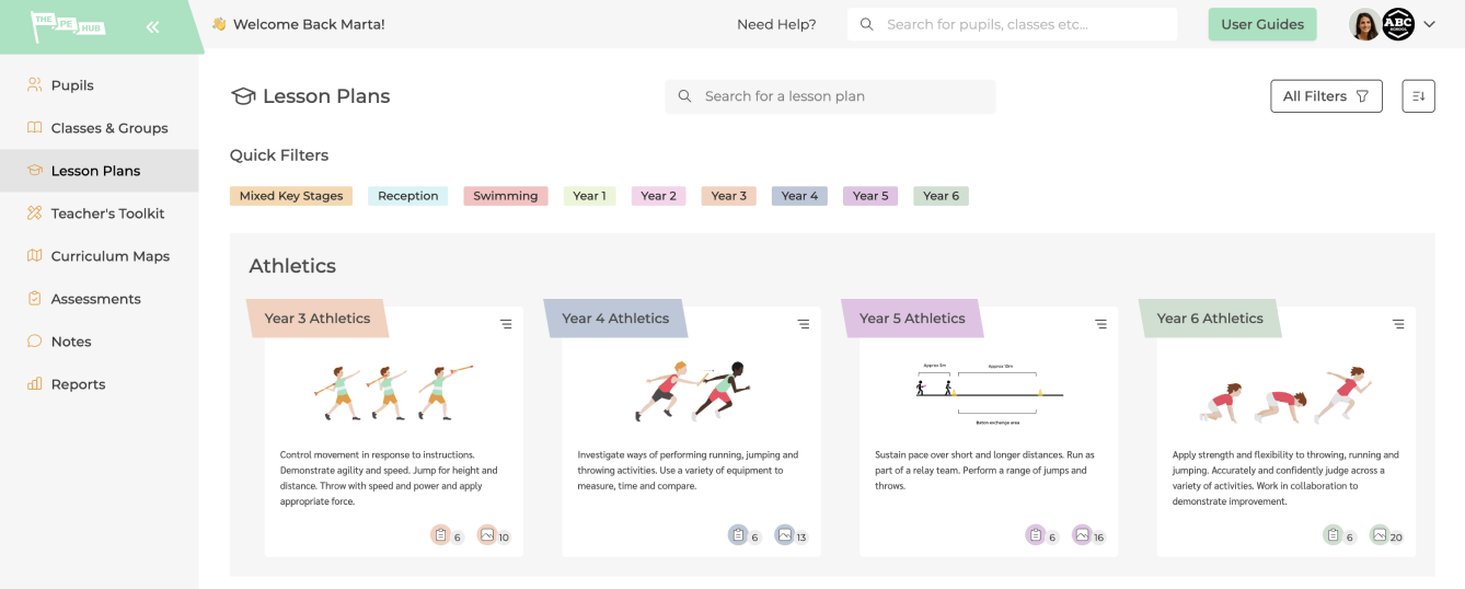 PE Hub Lesson Planning