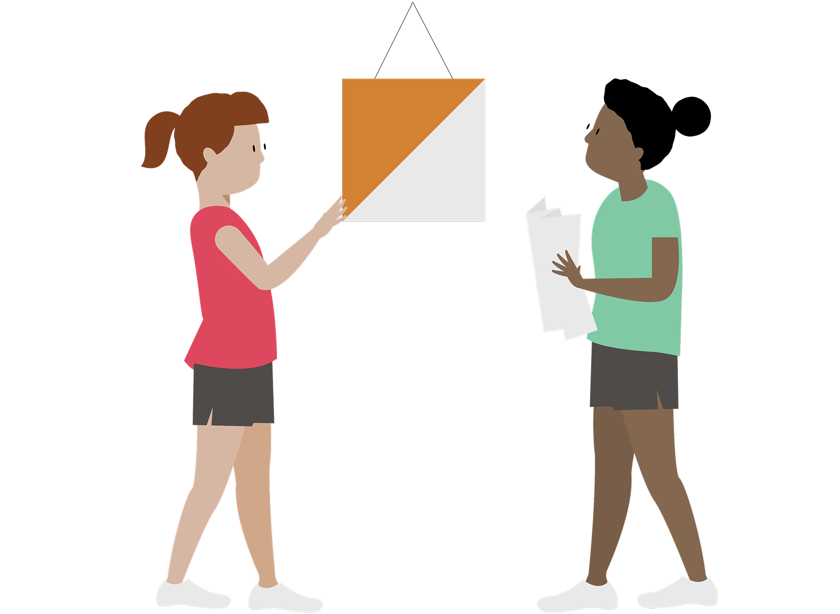 An illustration of pupils doing OAA