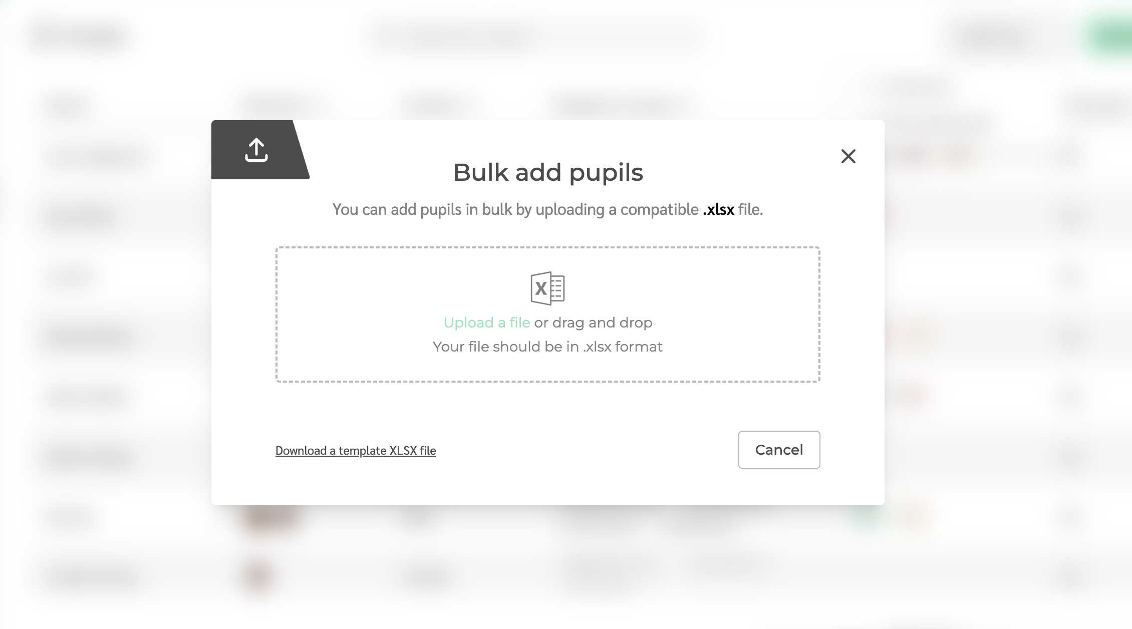 Pupil profiles bulk upload operation