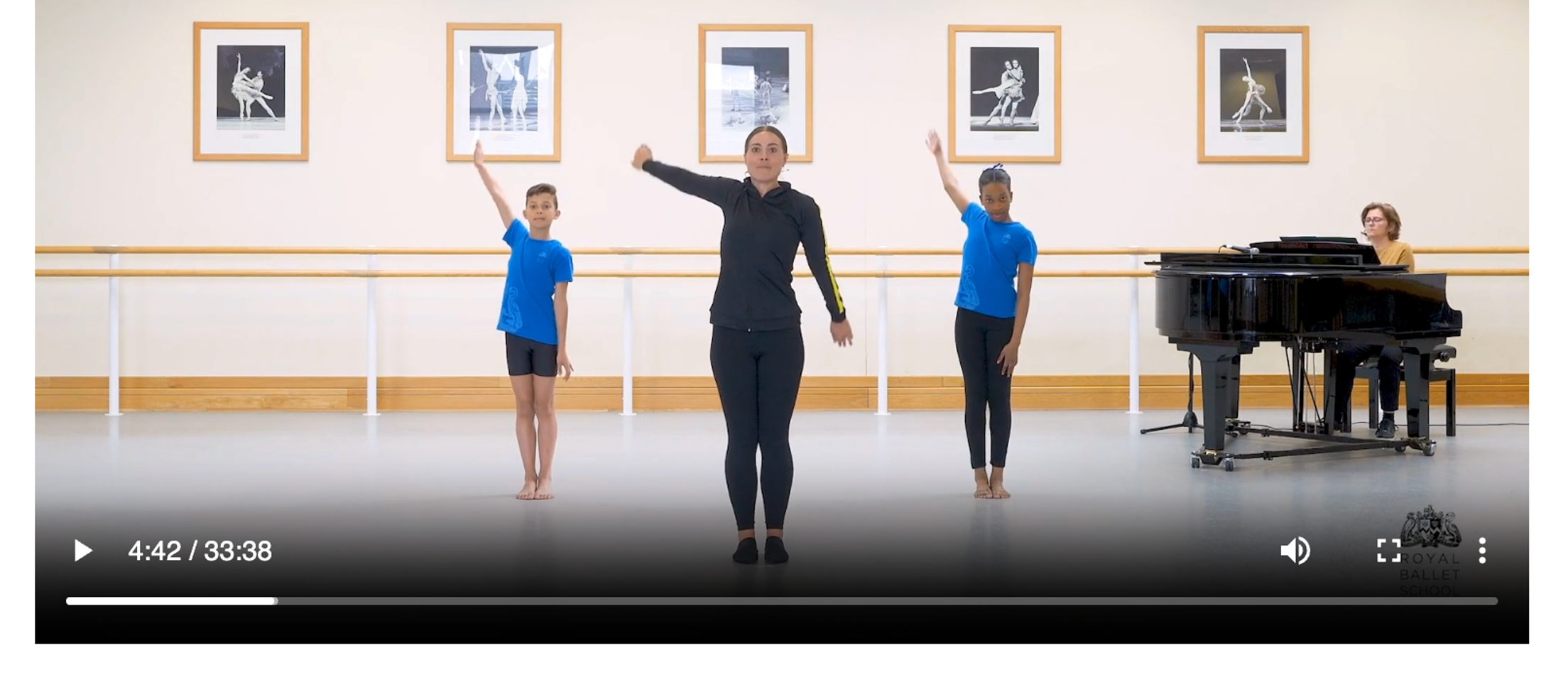 An example instructional video from the Royal Ballet School partner programme