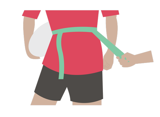 tag rugby belt position