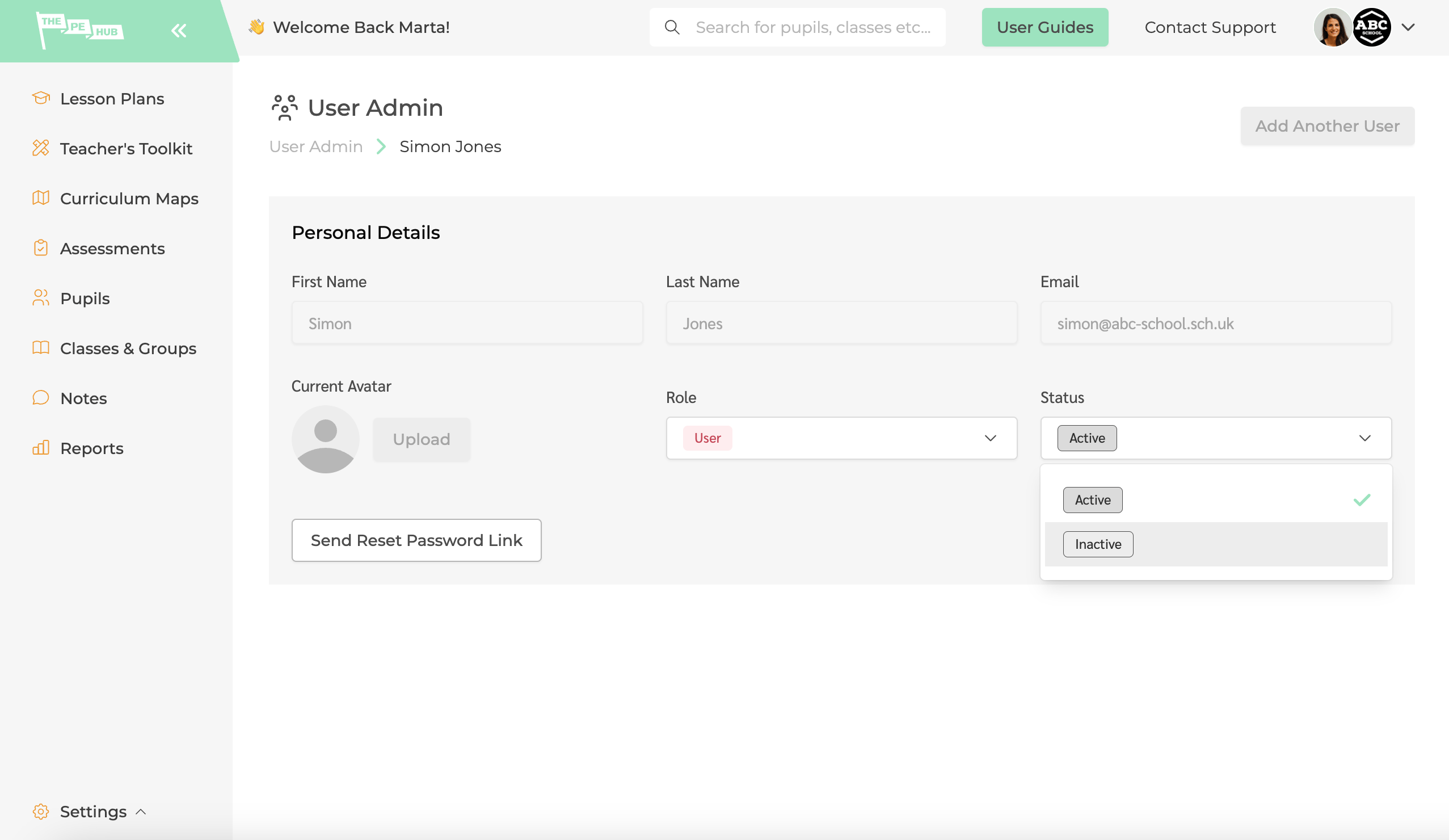 Admin access control on The PE Hub